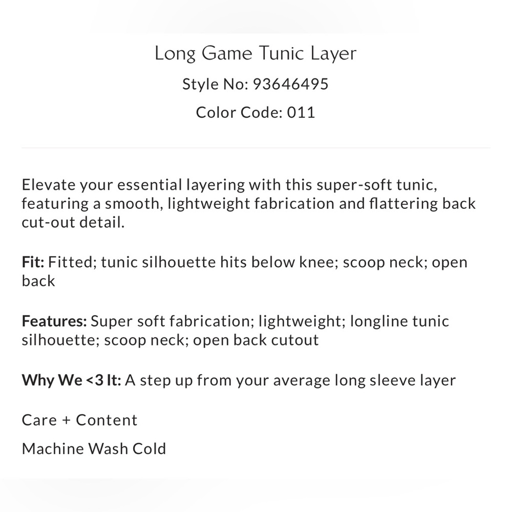 FP Movement Long Game Tunic Layer - Picture 5 of 8